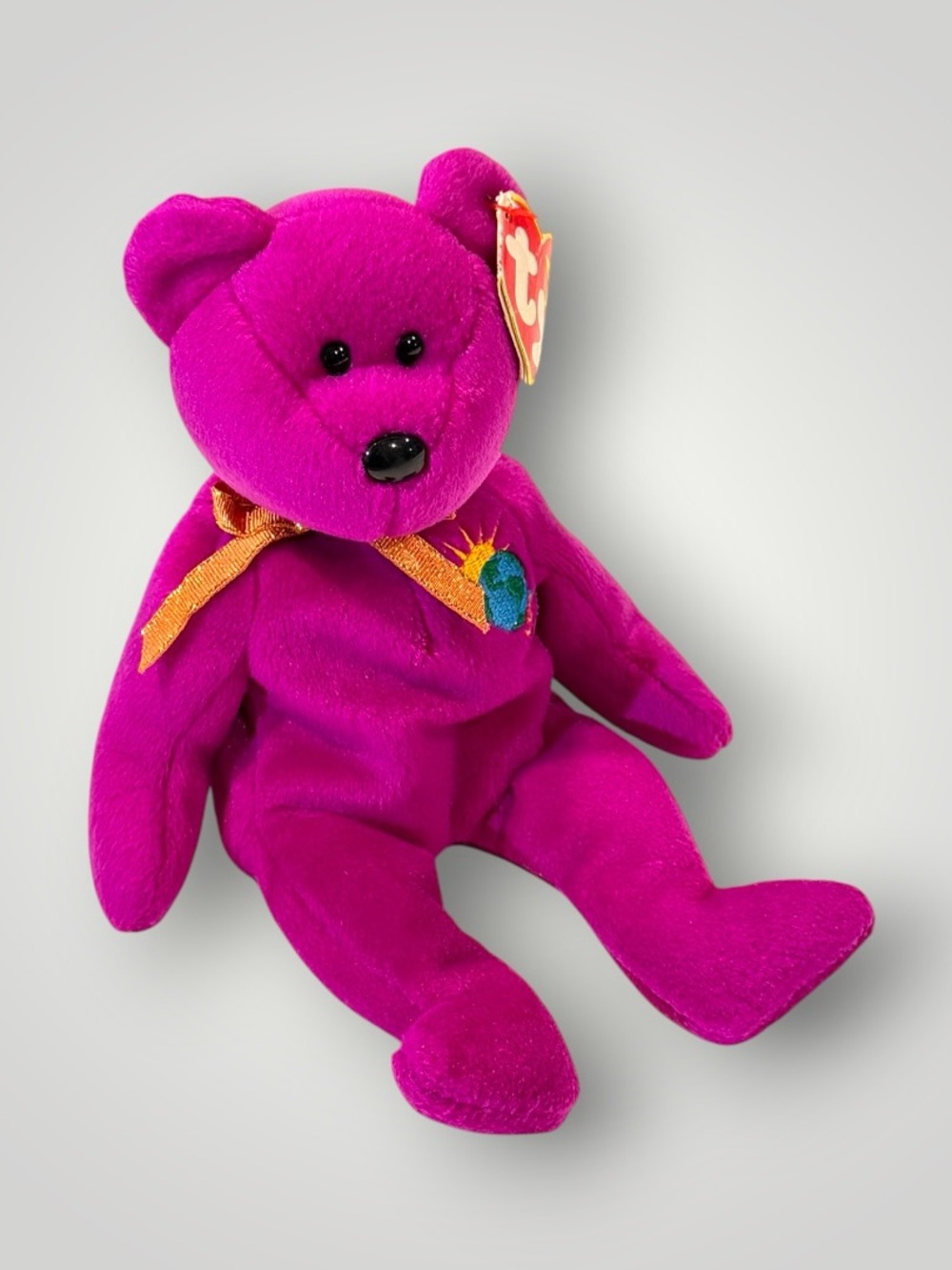 🎁4/$25🎁 Millenium Retired Beanie Baby Bear Vintage